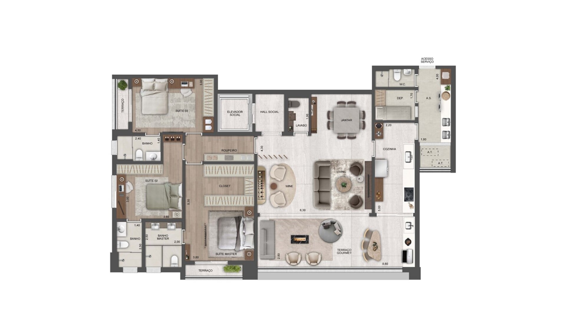 Planta Harmonie 185m2